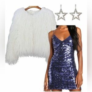 Taylor Swift Eras Tour Midnights *Outfit* (dress/coat/earrings)